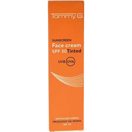 TommyG Сонцезахисний крем для обличчя SPF30 з кольором 50мл: ціни та характеристики