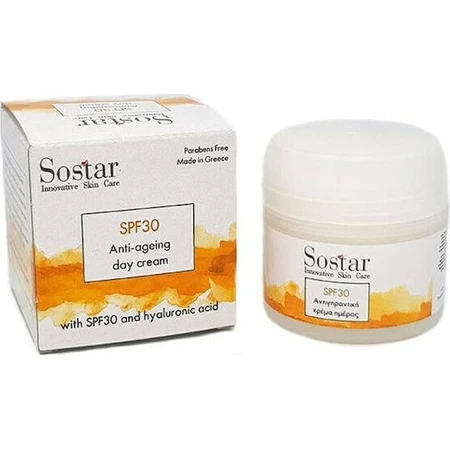 Sostar Focus Дневной увлажняющий и антивозрастной крем для лица SPF30 с гиалуроновой кислотой и пантенолом 50 мл: цены и характеристики
