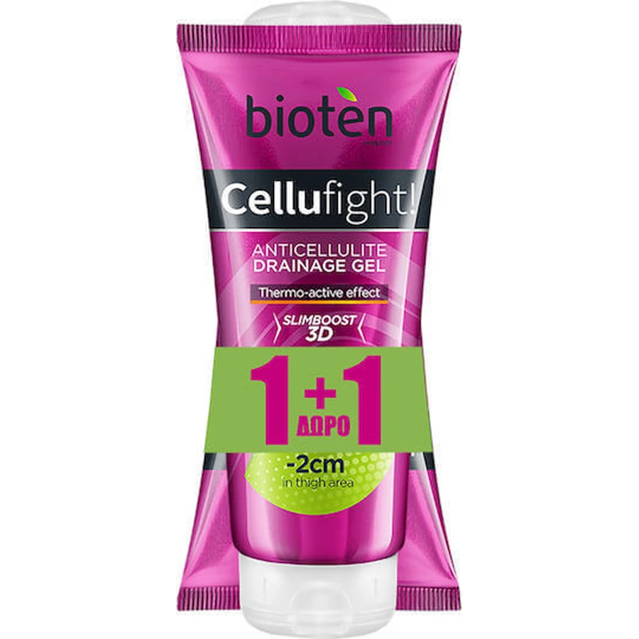 Гель від целюліту Bioten Cellufight проти целюліту для сідниць термоактивний -2см Стегна 2х200мл 400мл: ціни та характеристики