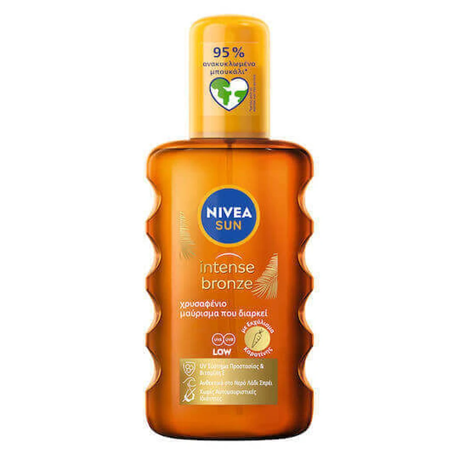 Nivea Sun Carotene Пляжна олія з сонячним каротином Водостійкий спрей для тіла 200 мл: ціни та характеристики