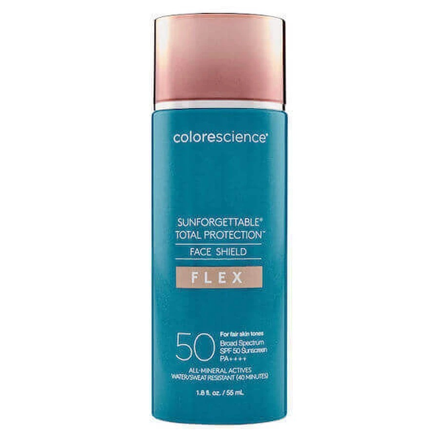 Colorescience Sunforgettable Sunforgettable Total Protection Face Shield Flex Mineral Face Cream Водостійкий сонцезахисний крем SPF50 з пігментом Fair 55 мл: ціни та характеристики