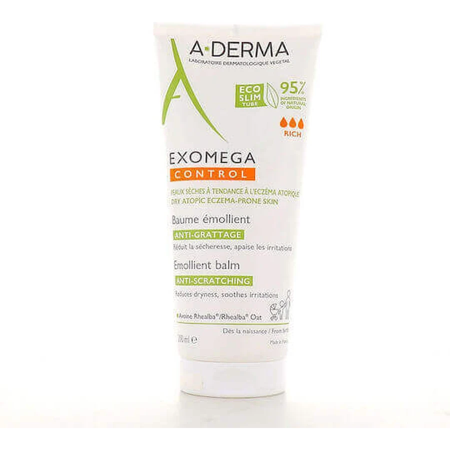 A-Derma Exomega Exomega Control Emollient Balm Увлажняющий регенерирующий бальзам для атопичной кожи 200 мл: цены и характеристики