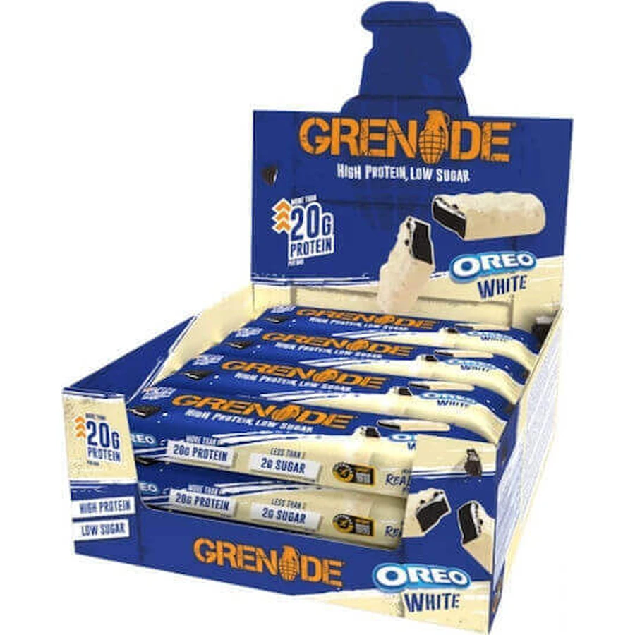 Батончики Grenade Carb Killa High с 18,3% белка и вкусом белого орео 12x60 гр.: цены и характеристики
