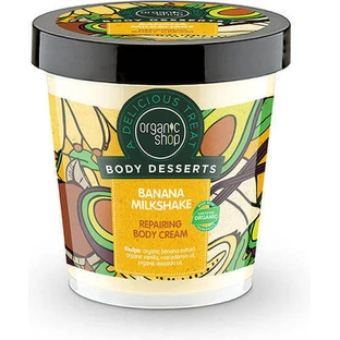 Organic Shop Банановий молочний коктейль Зволожуючий відновлюючий крем з ароматом ванілі для сухої/дуже сухої шкіри 450мл