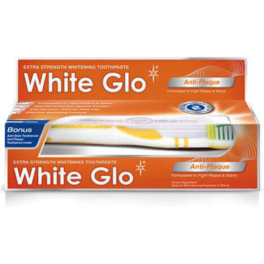 White Glo Відбілююча зубна паста проти зубного нальоту 100 мл: ціни та характеристики