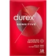 Durex Sensitive Prezervative Чутливий попередній консервант Durex Sensitive Prezervative 18шт