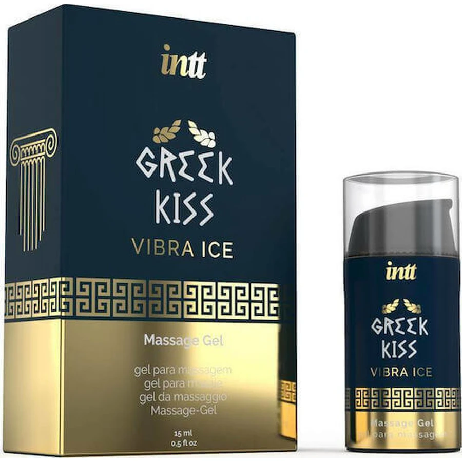 intt Greek Kiss Vibra Ice Massage Gel Анальний змащувальний гель 15мл: ціни та характеристики