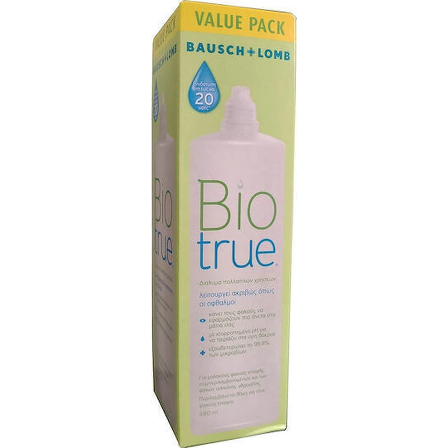 Bausch & Lomb Biotrue Раствор для контактных линз 480 мл: цены и характеристики