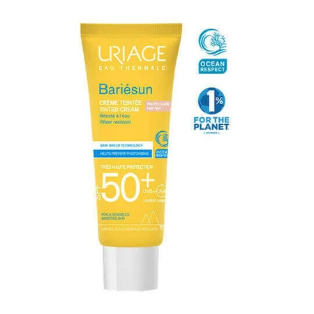 Uriage Bariesun Крем для обличчя проти засмаги SPF50 з пігментом 50 мл: ціни та характеристики