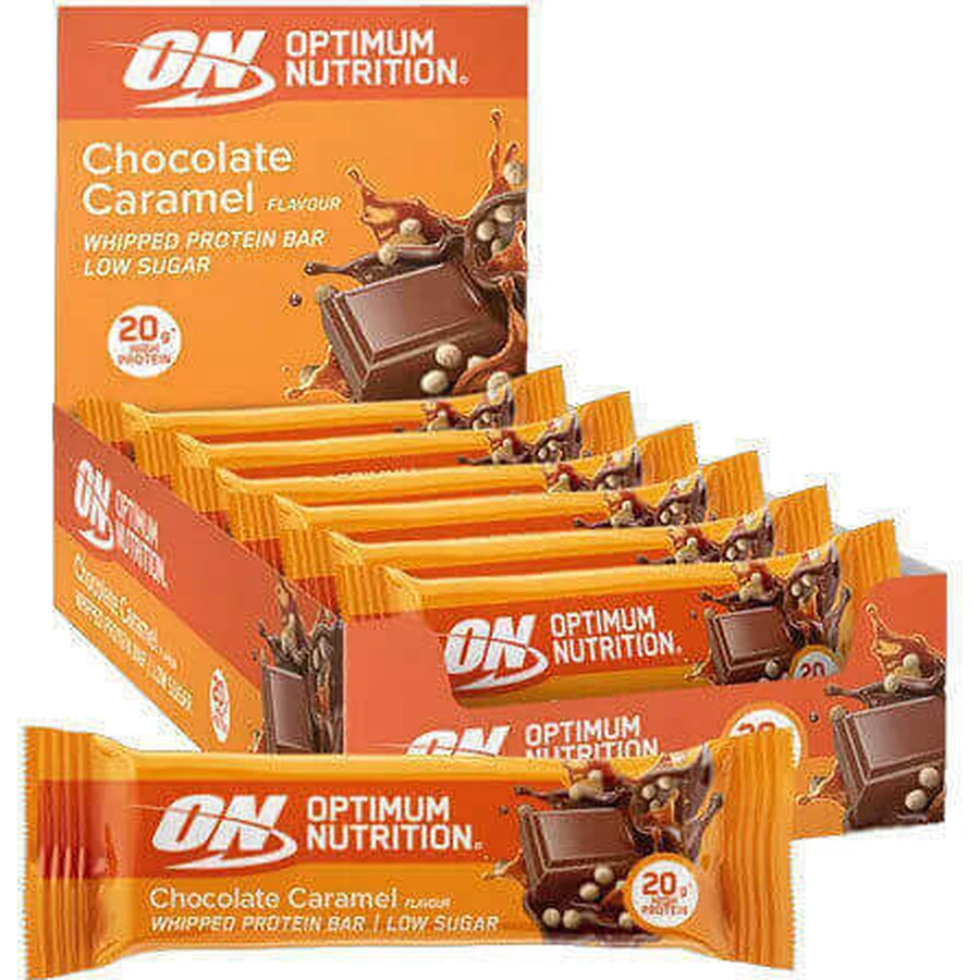 Optimum Nutrition Взбитые батончики с 20 г протеина и вкусом шоколадной карамели 10х60 г: цены и характеристики