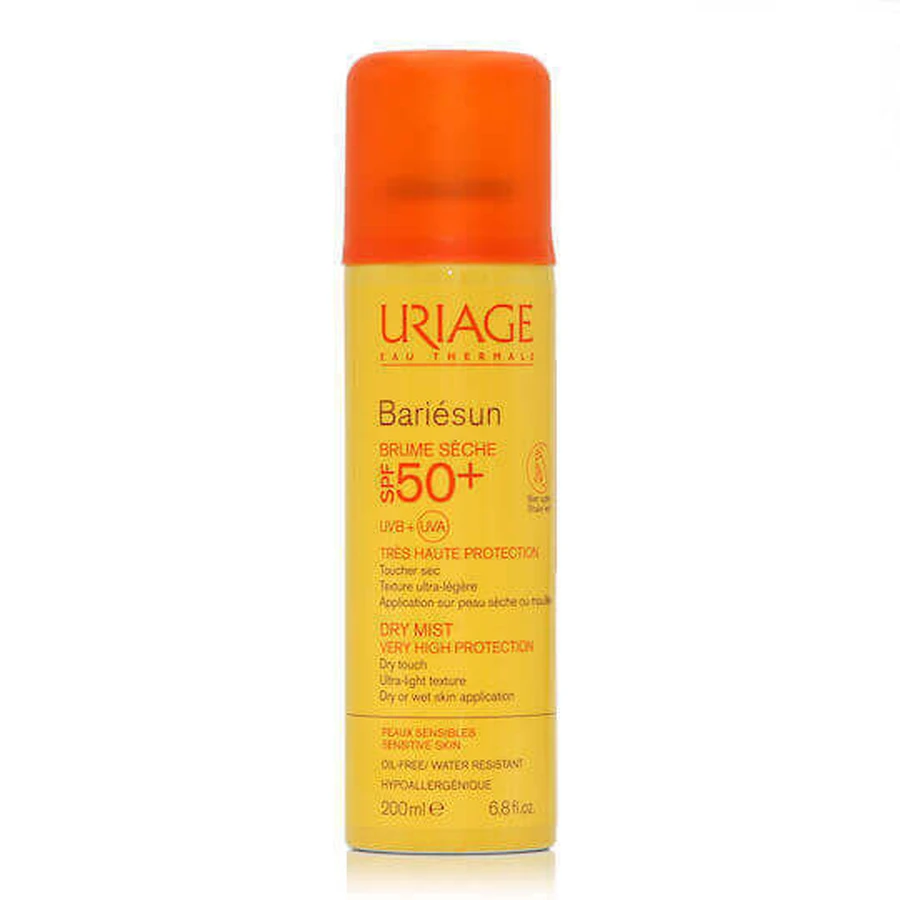 Uriage Bariesun Bariesun Dry Mist Сонячний водостійкий крем для обличчя та тіла SPF50 200 мл: ціни та характеристики