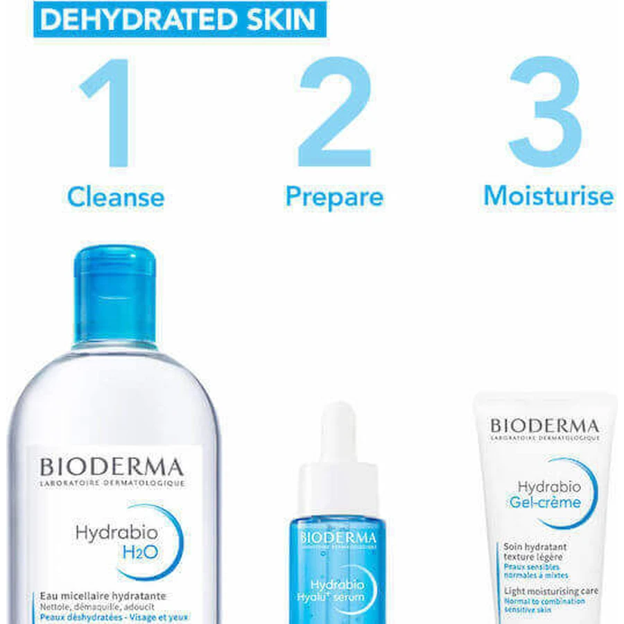 Bioderma Hydrabio Hyalu+ Антивікова сироватка для обличчя з ніацинамідом та гіалуроновою кислотою 30мл: ціни та характеристики