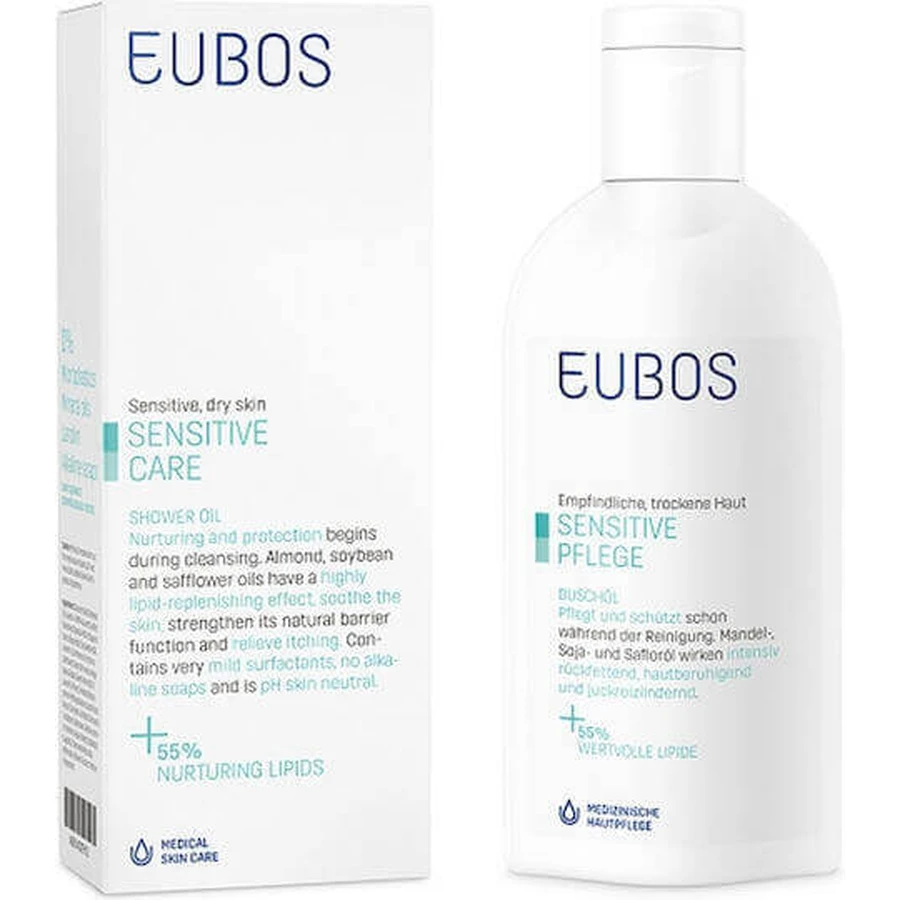 Eubos Sensitive Shower Oil F Body Lotion 200 мл: цены и характеристики