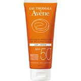 Водостійкий сонцезахисний крем для обличчя та тіла Eau Thermale Avène Lait SPF50 250 мл