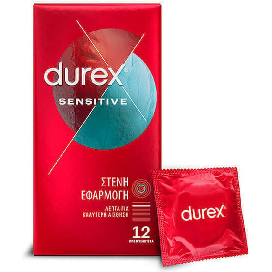 Durex Prefervative Sensitive Close Prefervative 12шт аплікація Durex Prefervative 12шт: ціни та характеристики
