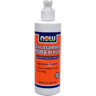 Now Foods Глюкозамін, МСМ та арніка Лосьйон від синців 237 мл