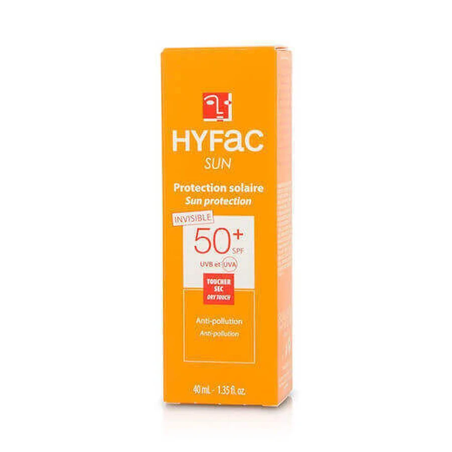 Bailleul Laboratoires Hyfac Invisible Sun Protection Солнцезащитный крем для лица SPF50 40 мл: цены и характеристики