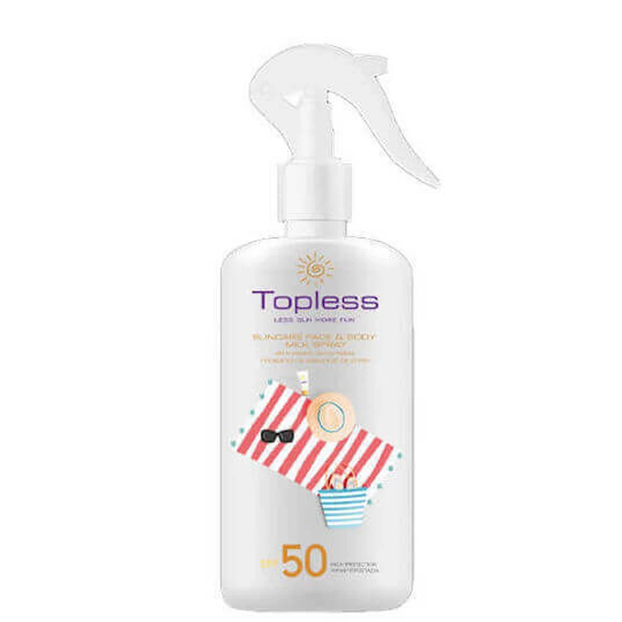 Topless Suncare Солнцезащитный крем для лица и тела SPF50 250 мл: цены и характеристики