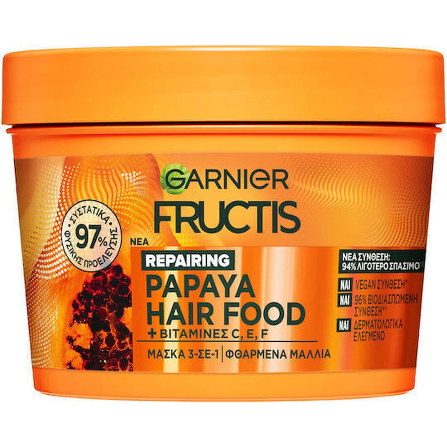 Garnier Fructis Papaya Маска для відновлення волосся з папайєю 400 мл: ціни та характеристики