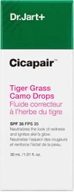 Dr. Jart+ Cicapair Tiger Grass Camo Drops Успокаивающая и увлажняющая сыворотка для лица SPF35 с центеллой азиатской против сияния и акне 30 мл
