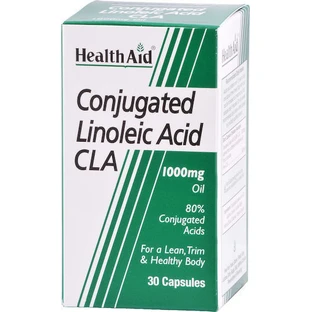 Health Aid Конъюгированная линолевая кислота CLA 1000 мг со вкусом без ароматизаторов 30 капс