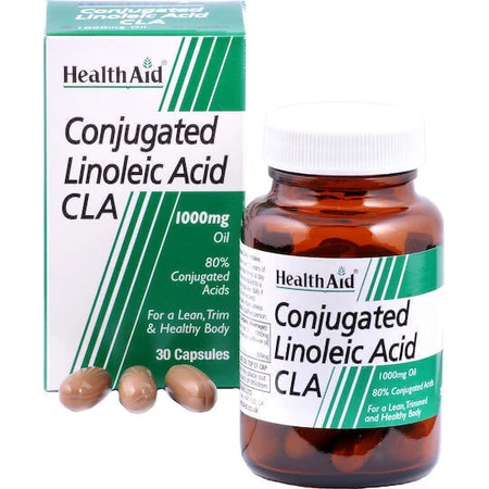 Health Aid Конъюгированная линолевая кислота CLA 1000 мг со вкусом без ароматизаторов 30 капс: цены и характеристики