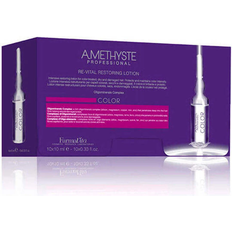 Farmavita Amethyste Color Re-vital Restoring Lotion 10x10ml Colour Re-vital Восстанавливающий лосьон для волос 10x10ml: цены и характеристики