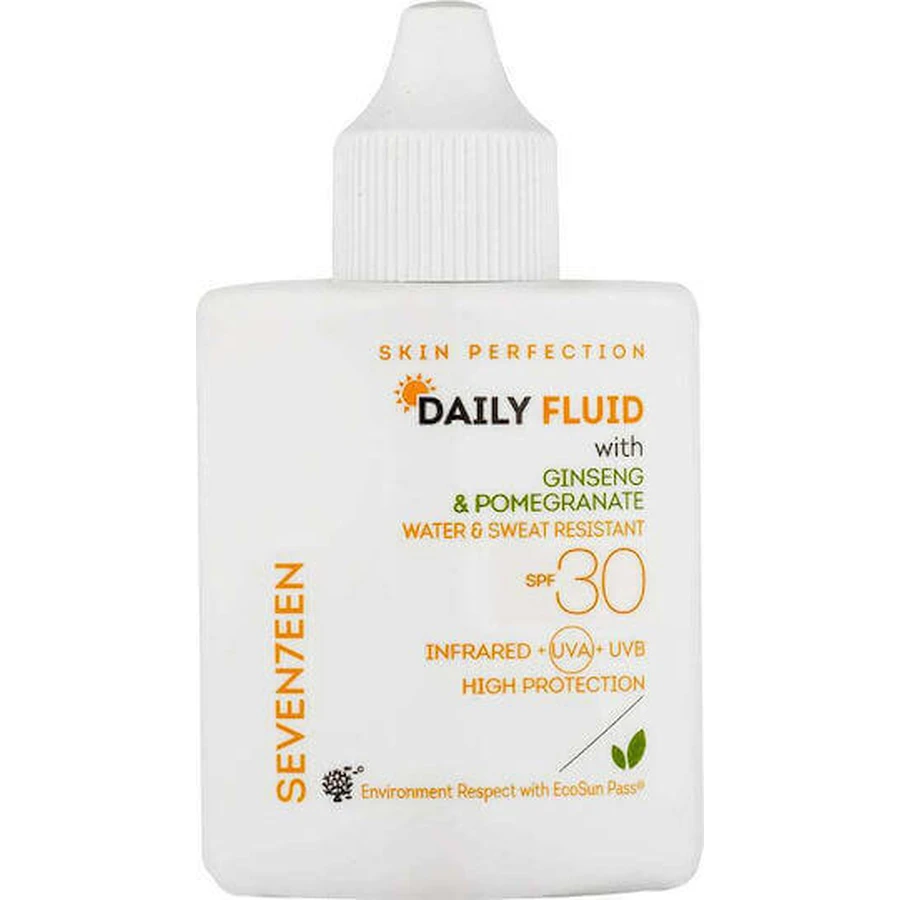Seventeen Daily Fluid Водостойкий солнцезащитный лосьон для лица SPF30 35 мл: цены и характеристики