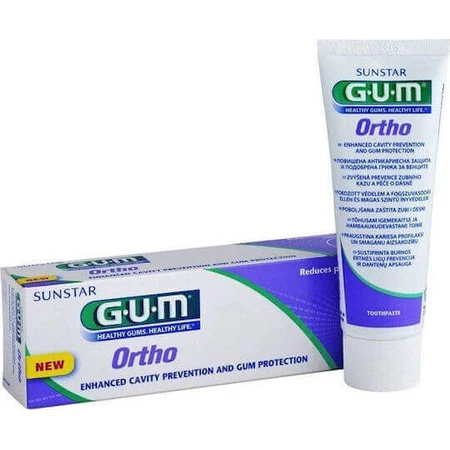 Зубна паста GUM Ortho від карієсу 75мл: ціни та характеристики