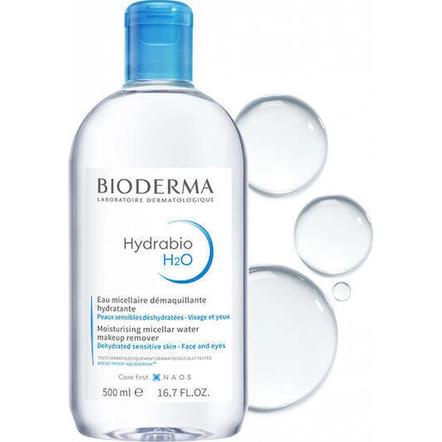 Bioderma Hydrabio H2O Мицеллярная вода для снятия макияжа Мицеллярная вода для лица и глаз 500 мл: цены и характеристики