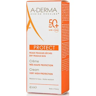 A-Derma Protect Cream Солнцезащитный крем для лица SPF50 40 мл