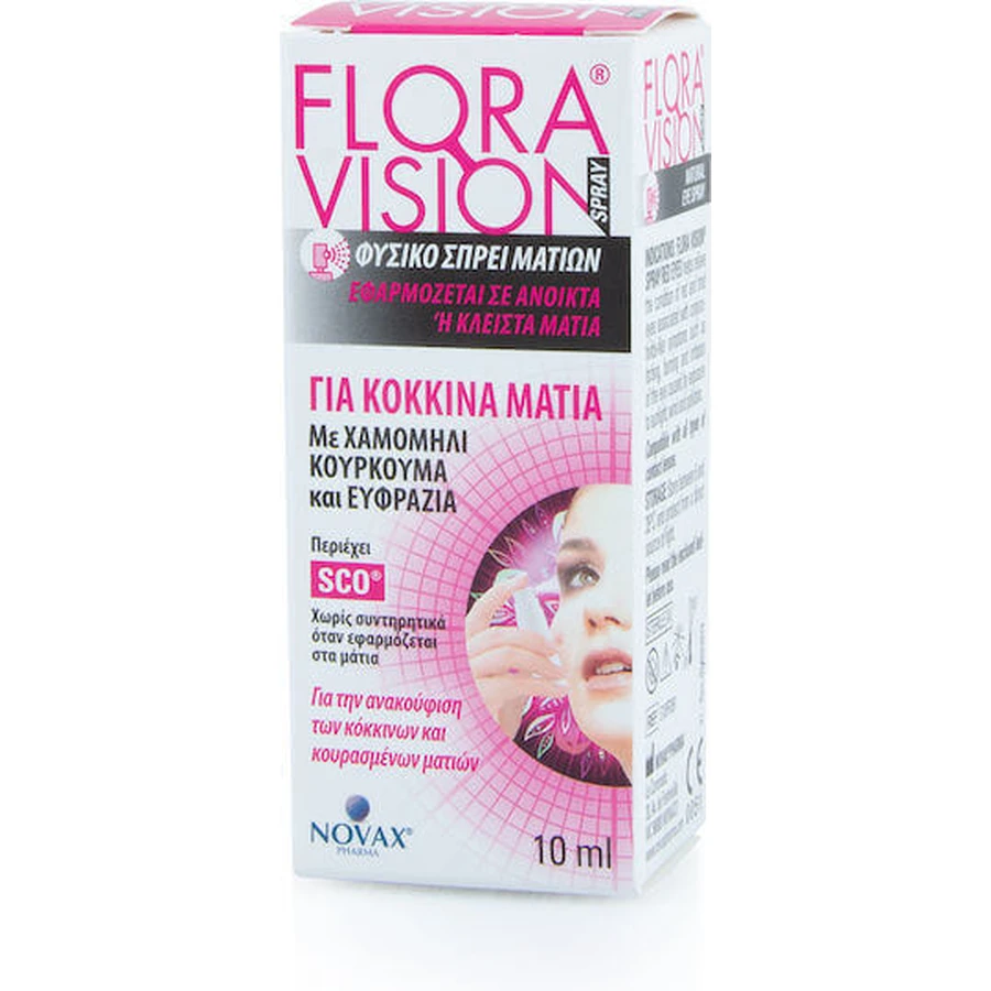 Novax Pharma Flora Vision Red Eyes Ophthalmic Spray 10ml: цены и характеристики