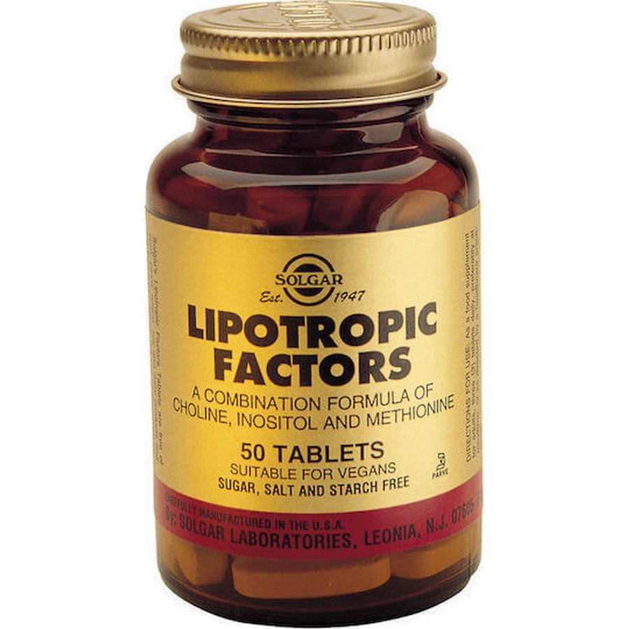Solgar Lipotropic Factors with Flavour Unflavoured 50 tabs: цены и характеристики