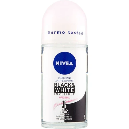 Nivea Invisible For Black & White Оригінальний дезодорант 48h Roll-On 50ml: ціни та характеристики