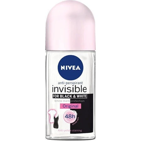 Nivea Invisible For Black & White Оригінальний дезодорант 48h Roll-On 50ml: ціни та характеристики