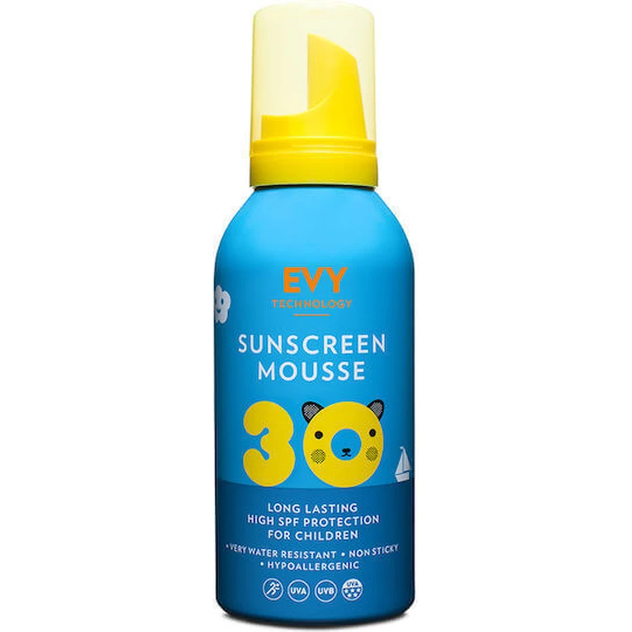 Сонцезахисний мус для дітей Evy Technoology Дитячий сонцезахисний мус SPF30 150мл: ціни та характеристики