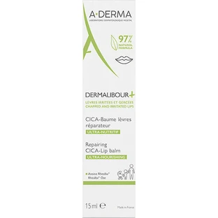 A-Derma Восстанавливающий бальзам для губ CICA-Lip Ultra-Nourishing Dermalibour+ 15 мл