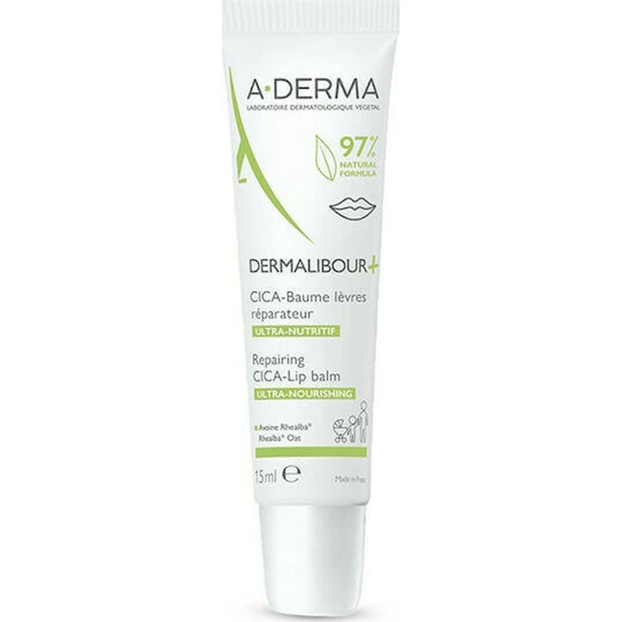 A-Derma Восстанавливающий бальзам для губ CICA-Lip Ultra-Nourishing Dermalibour+ 15 мл: цены и характеристики