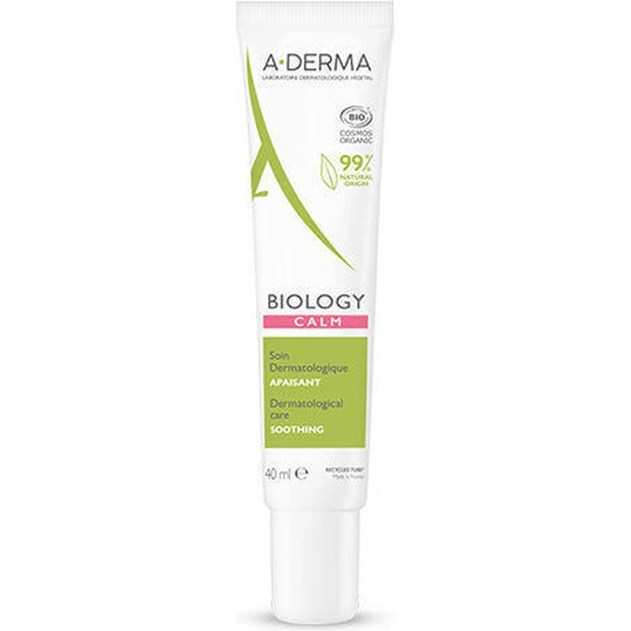 A-Derma Biology Calm Увлажняющий крем для лица 24 часа против покраснений с алоэ вера 40 мл: цены и характеристики