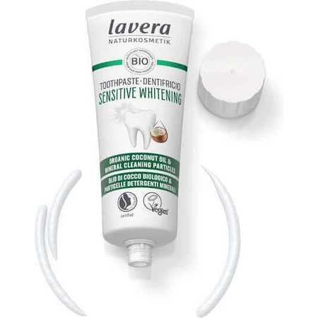Lavera Sensitive Whitening Зубная паста для отбеливания, устранения налета и кариеса 75 гр.: цены и характеристики