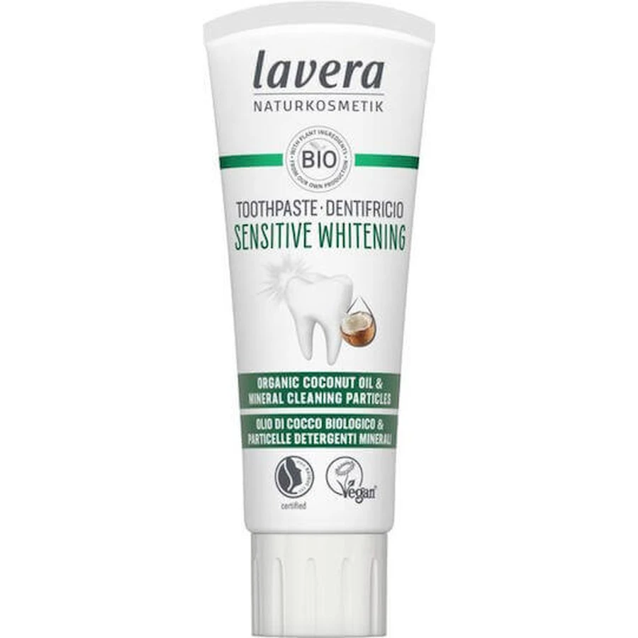 Lavera Sensitive Whitening Зубная паста для отбеливания, устранения налета и кариеса 75 гр.: цены и характеристики