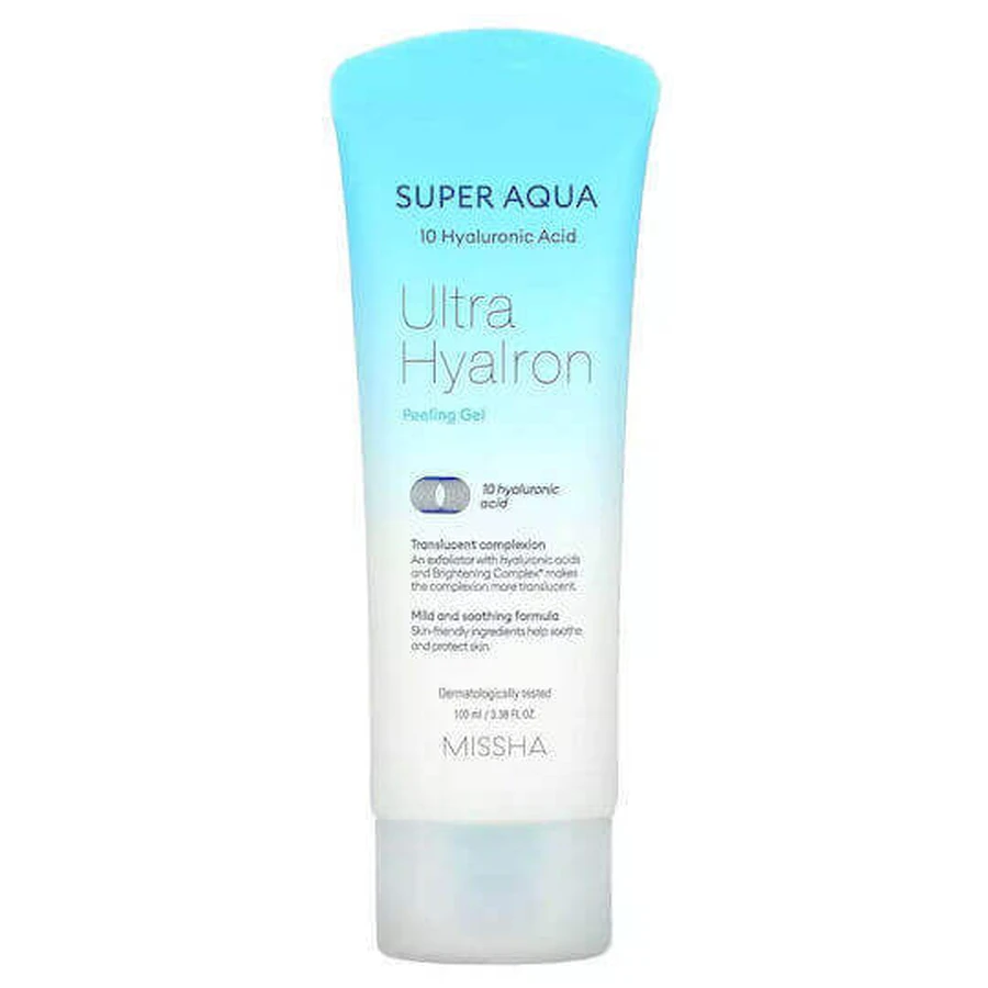 Missha Super Aqua Ultra Hyalron Гель-пілінг для обличчя 100 мл: ціни та характеристики