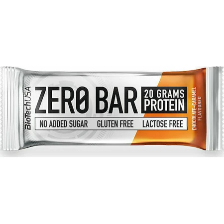Biotech USA Zero Bar з нативним сироватковим ізолятом 40% протеїну та шоколадно-карамельним батончиком зі смаком карамелі 50гр: ціни та характеристики