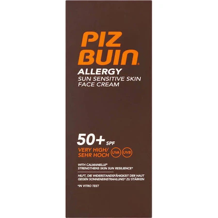 Piz Buin Sensitive Cream Водостойкий солнцезащитный крем для лица SPF50 50 мл: цены и характеристики
