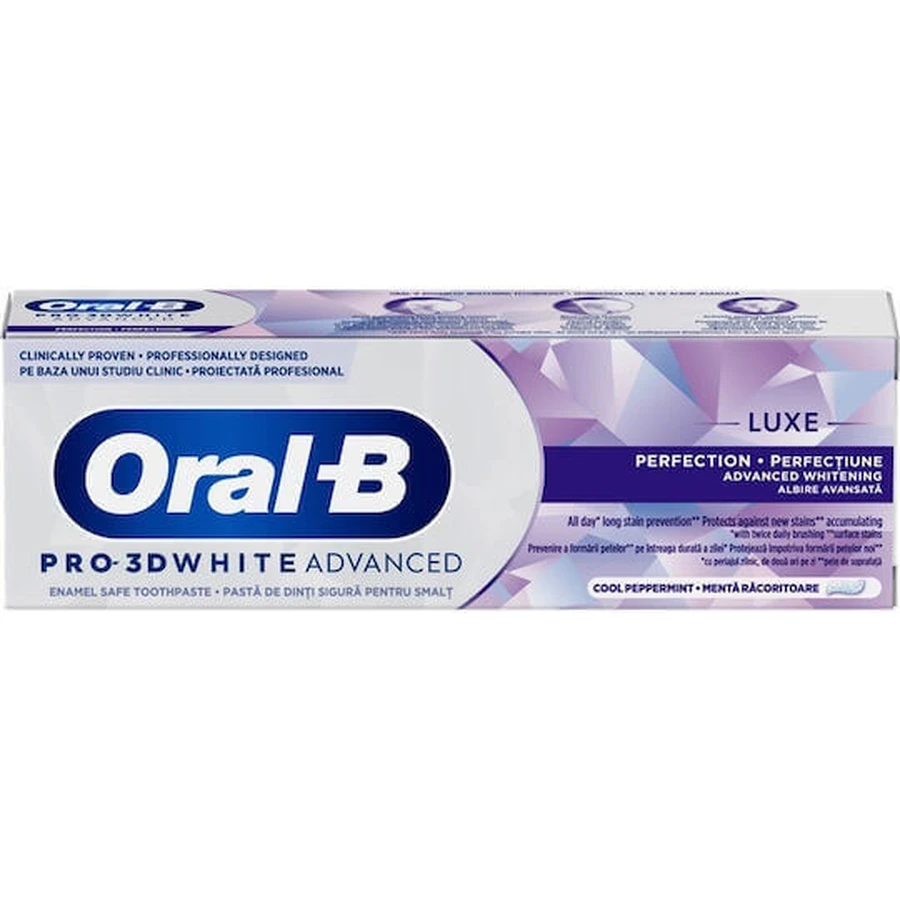 Oral-B Pro 3d White Luxe Совершенство отбеливающая зубная паста 75 мл: цены и характеристики