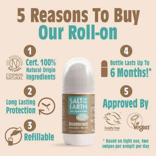 Дезодорант-рулон "Сіль Землі" Salt Earth Рулонний дезодорант