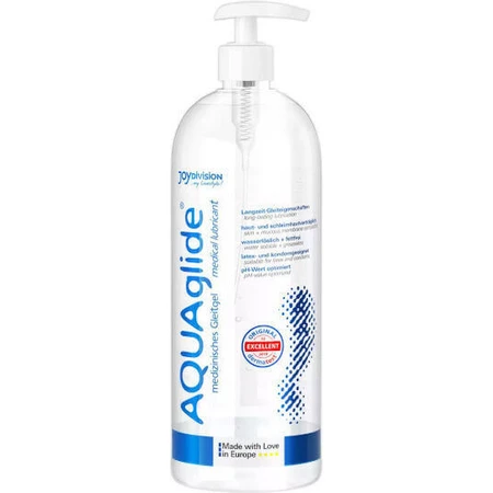 JoyDivision AquaGlide Anal Lubricating Gel Смазывающий гель на водной основе с помпой натуральный 1000 мл: цены и характеристики