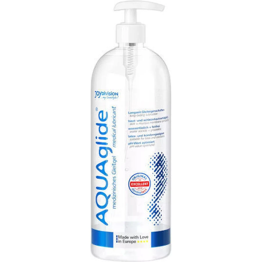 JoyDivision AquaGlide Anal Lubricating Gel Смазывающий гель на водной основе с помпой натуральный 1000 мл: цены и характеристики