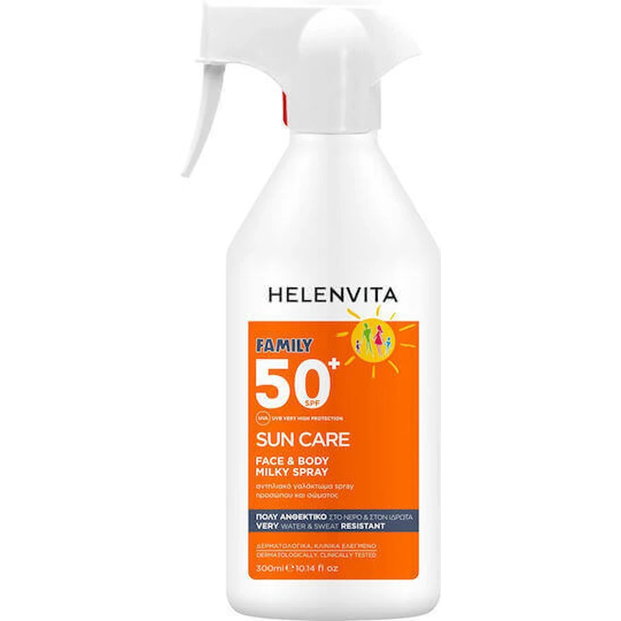 Helenvita Sun Care Family Водостійкий дитячий сонцезахисний крем-спрей SPF50 300мл: ціни та характеристики