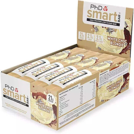Батончики PhD Smart с 21 г белка и вкусом белого шоколада 12x64 г: цены и характеристики